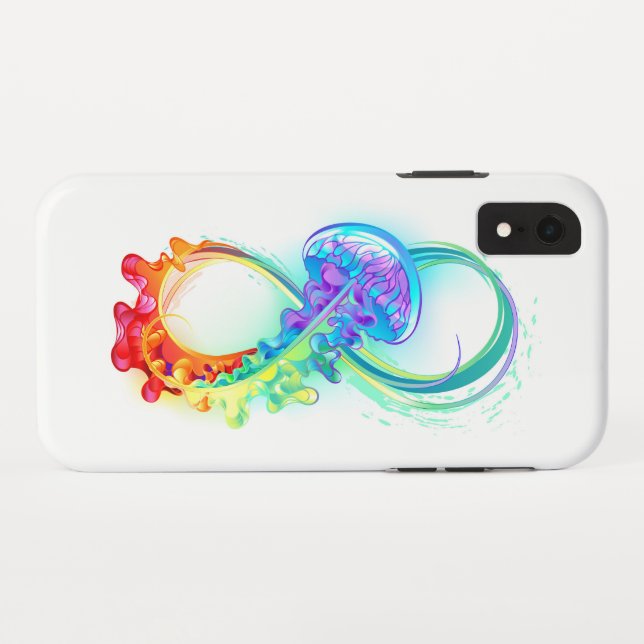Infinity with Rainbow Jellyfish Case-Mate iPhone Case (Back (Horizontal))