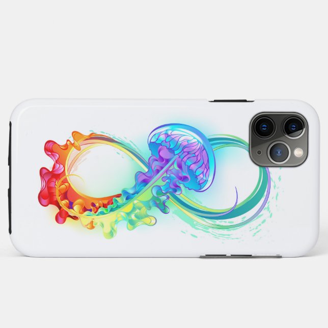 Infinity with Rainbow Jellyfish Case-Mate iPhone Case (Back (Horizontal))