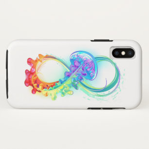 Infinity with Rainbow Jellyfish iPhone XS Case
