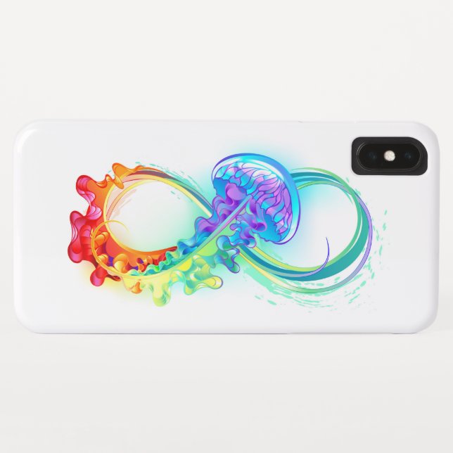 Infinity with Rainbow Jellyfish Case-Mate iPhone Case (Back (Horizontal))