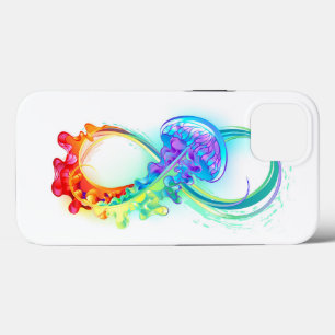 Infinity with Rainbow Jellyfish iPhone 13 Case