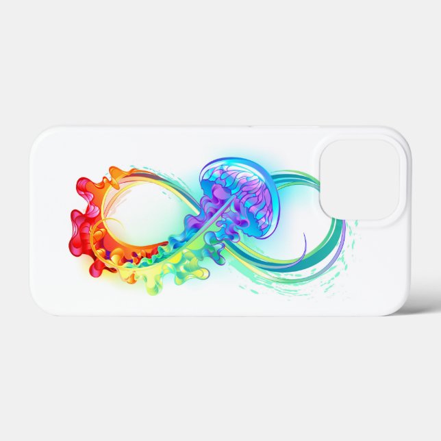 Infinity with Rainbow Jellyfish Case-Mate iPhone Case (Back (Horizontal))