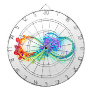 Infinity with Rainbow Jellyfish Dartboard
