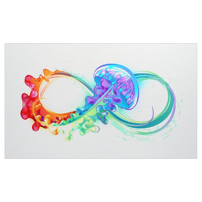 Infinity with Rainbow Jellyfish Fabric (Yard)