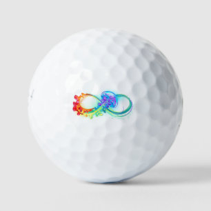 Infinity with Rainbow Jellyfish Golf Balls