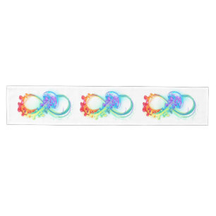 Infinity with Rainbow Jellyfish Medium Table Runner