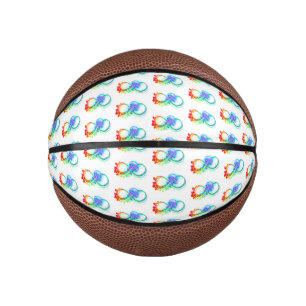 Infinity with Rainbow Jellyfish Mini Basketball