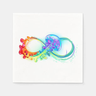 Infinity with Rainbow Jellyfish Napkin