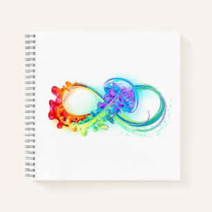Infinity with Rainbow Jellyfish Notebook