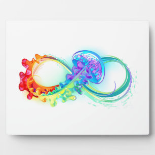 Infinity with Rainbow Jellyfish Plaque