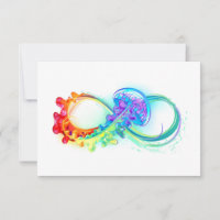 Infinity with Rainbow Jellyfish