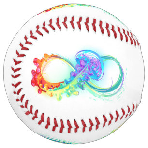 Infinity with Rainbow Jellyfish Softball