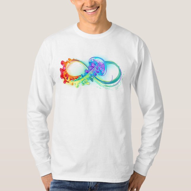 Infinity with Rainbow Jellyfish T-Shirt (Front)