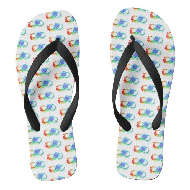 Infinity with Rainbow Jellyfish Thongs (Footbed)