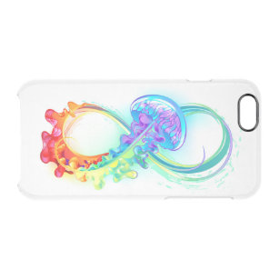 Infinity with Rainbow Jellyfish Clear iPhone 6/6S Case