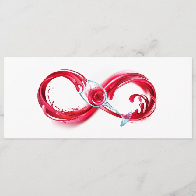 Infinity with Red Wine Advice Card (Front)