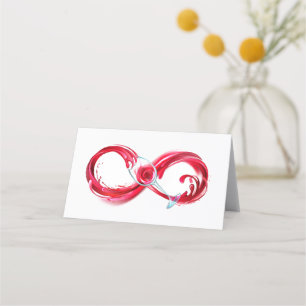 Infinity with Red Wine Appointment Card