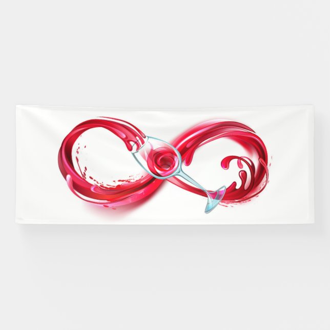 Infinity with Red Wine Banner (Horizontal)