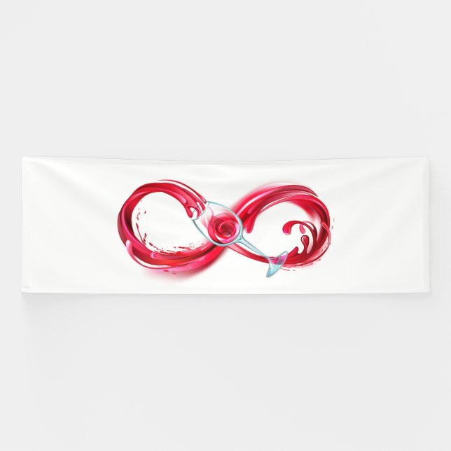 Infinity with Red Wine Banner (Horizontal)