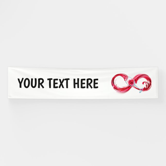 Infinity with Red Wine Banner (Horizontal)