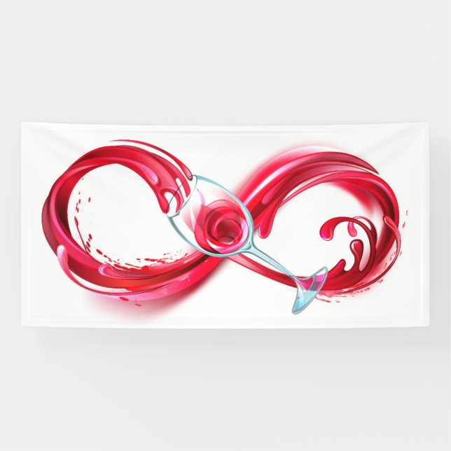 Infinity with Red Wine Banner (Horizontal)