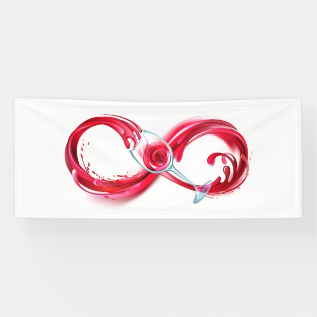 Infinity with Red Wine Banner (Horizontal)