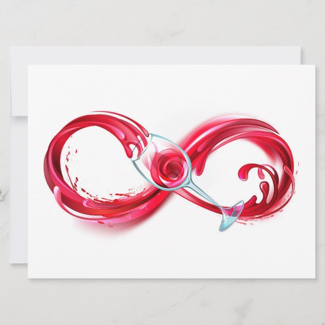 Infinity with Red Wine Card (Front)