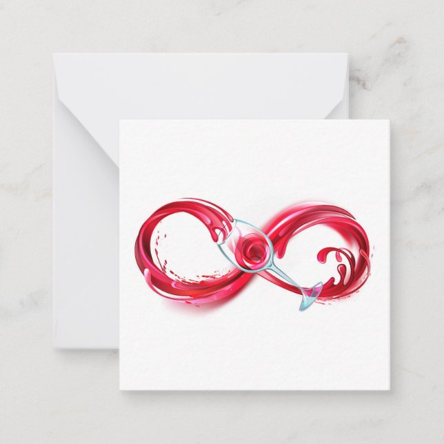 Infinity with Red Wine Card (Front)