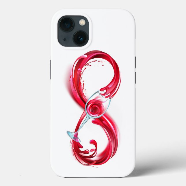 Infinity with Red Wine Case-Mate iPhone Case (Back)