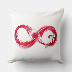 Infinity with Red Wine Cushion