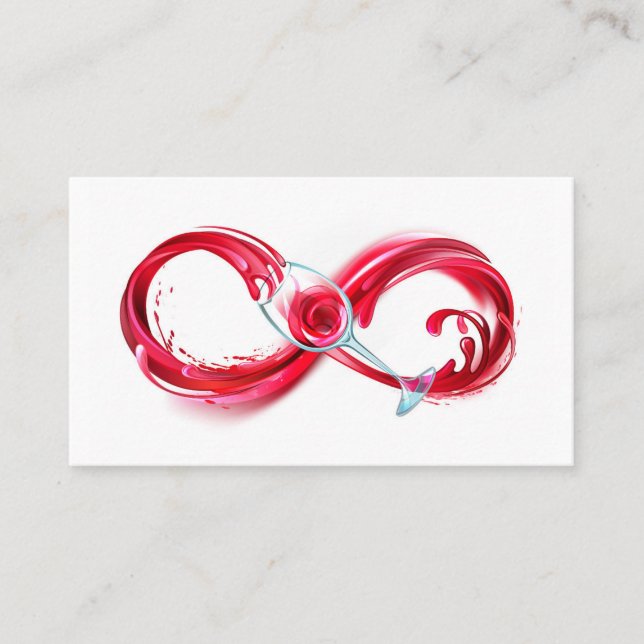 Infinity with Red Wine Discount Card (Front)