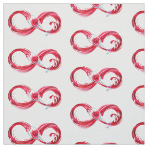 Infinity with Red Wine Fabric