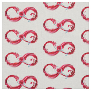 Infinity with Red Wine Fabric