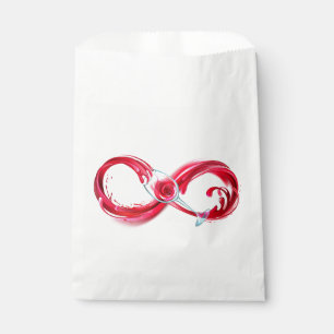 Infinity with Red Wine Favour Bag