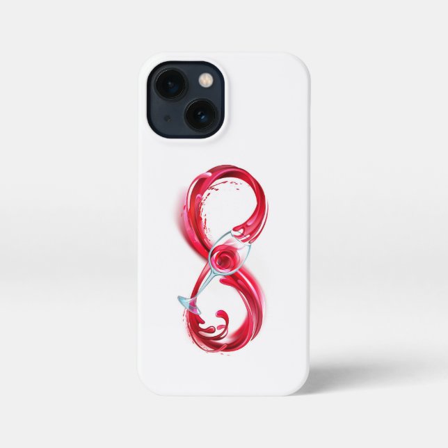 Infinity with Red Wine iPhone Case (Back)