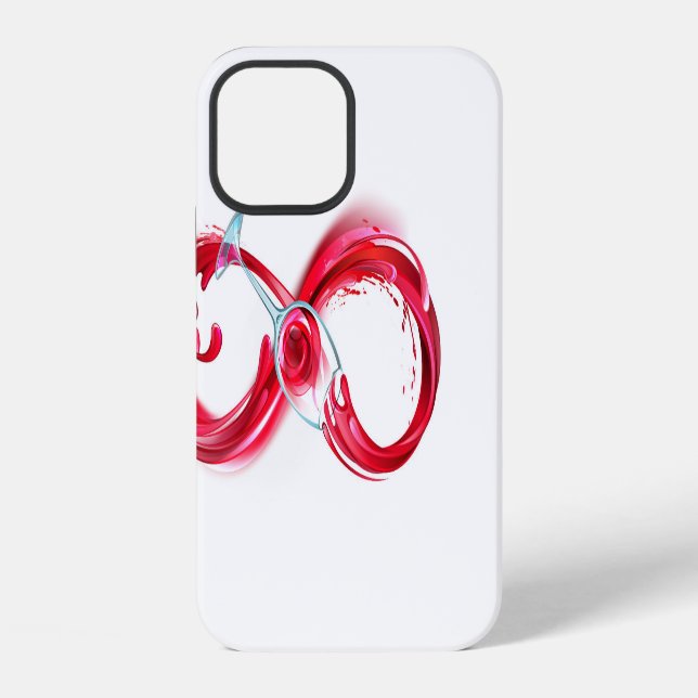 Infinity with Red Wine iPhone Case (Back)
