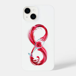 Infinity with Red Wine iPhone 14 Case