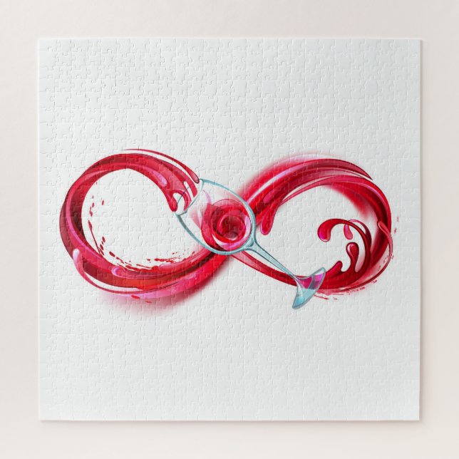 Infinity with Red Wine Jigsaw Puzzle (Vertical)