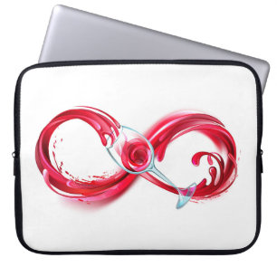 Infinity with Red Wine Laptop Sleeve