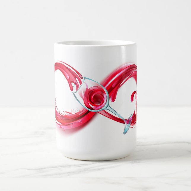 Infinity with Red Wine Magic Mug (Center)