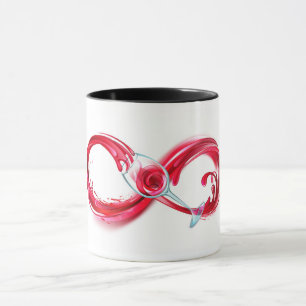 Infinity with Red Wine Mug