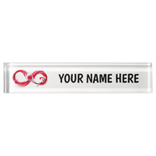 Infinity with Red Wine Nameplate