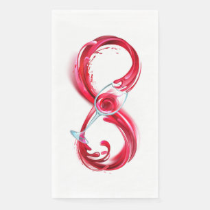 Infinity with Red Wine Napkin