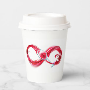 Infinity with Red Wine Paper Cups