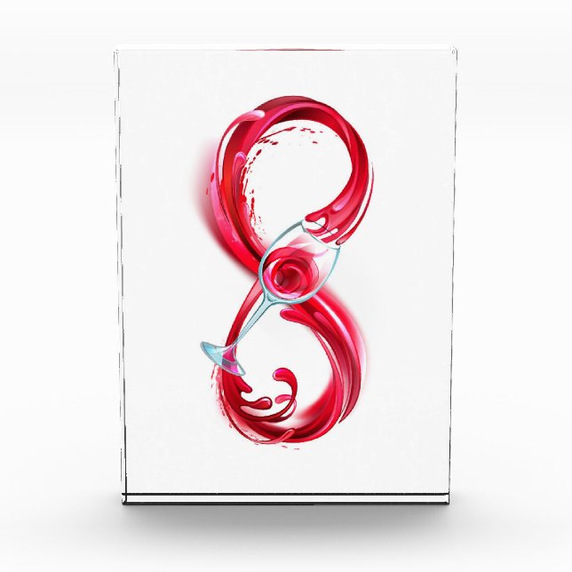 Infinity with Red Wine Photo Block (Front)