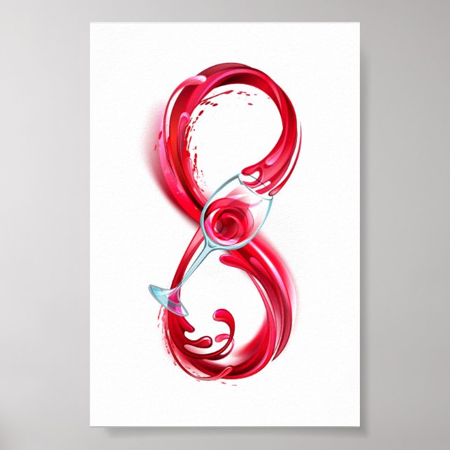 Infinity with Red Wine Poster (Front)