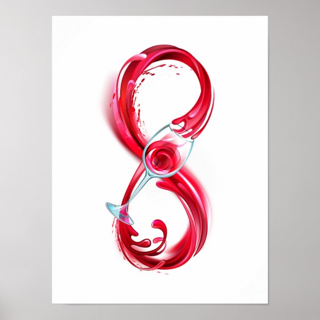 Infinity with Red Wine Poster (Front)