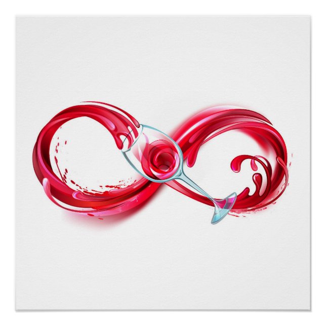 Infinity with Red Wine Poster (Front)