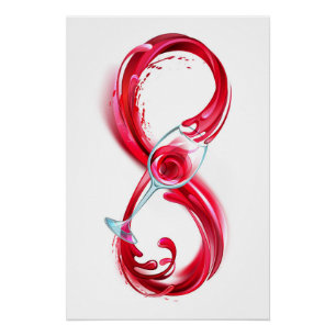 Infinity with Red Wine Poster