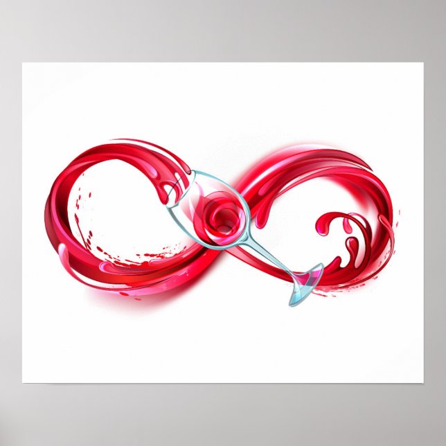 Infinity with Red Wine Poster (Front)